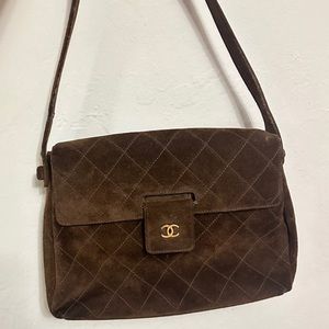 Chanel Suede Messenger Bag